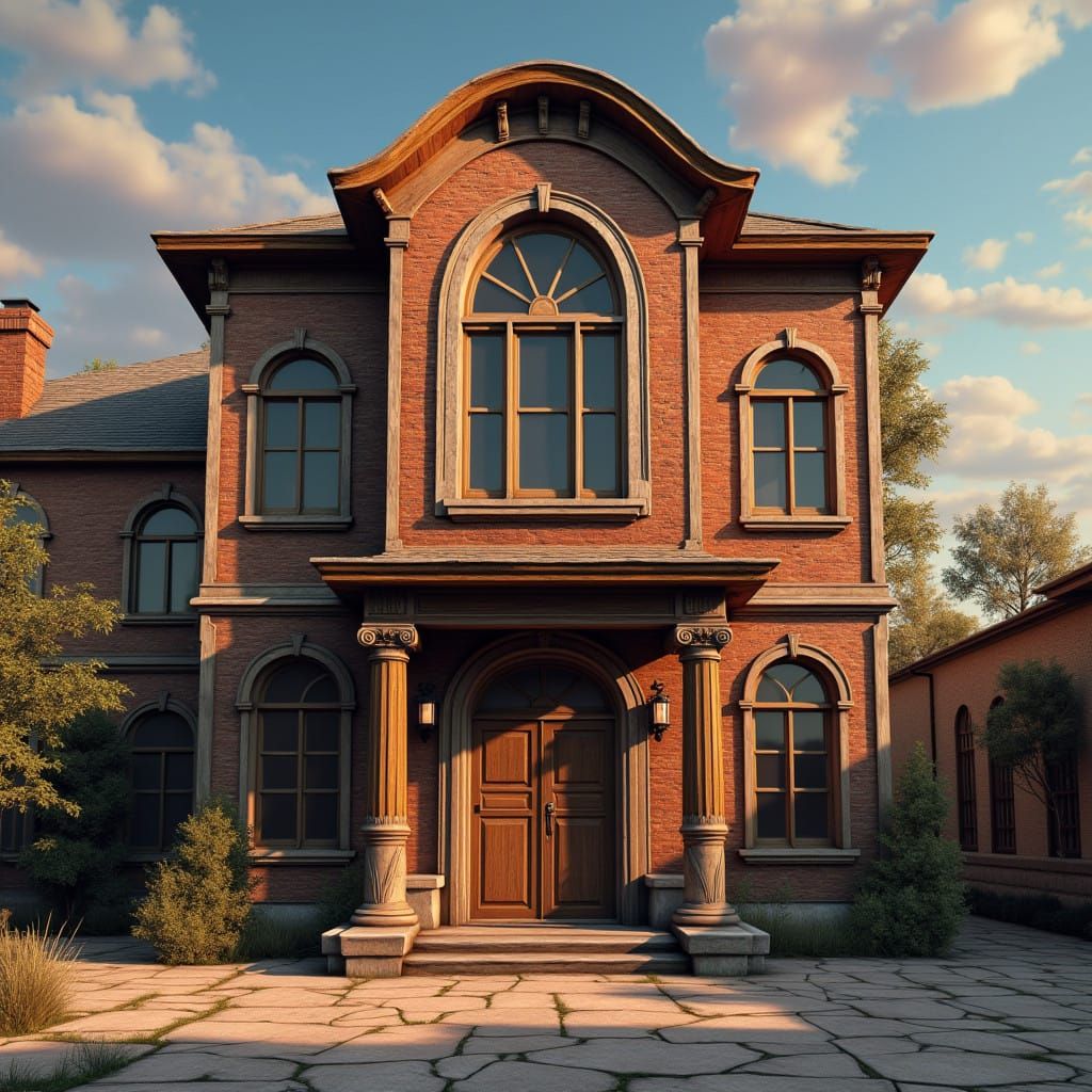 Vintage Animation Studio in Golden Light