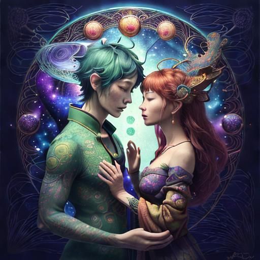 Fairytale Trees with Intricate Carvings in Rich Colors