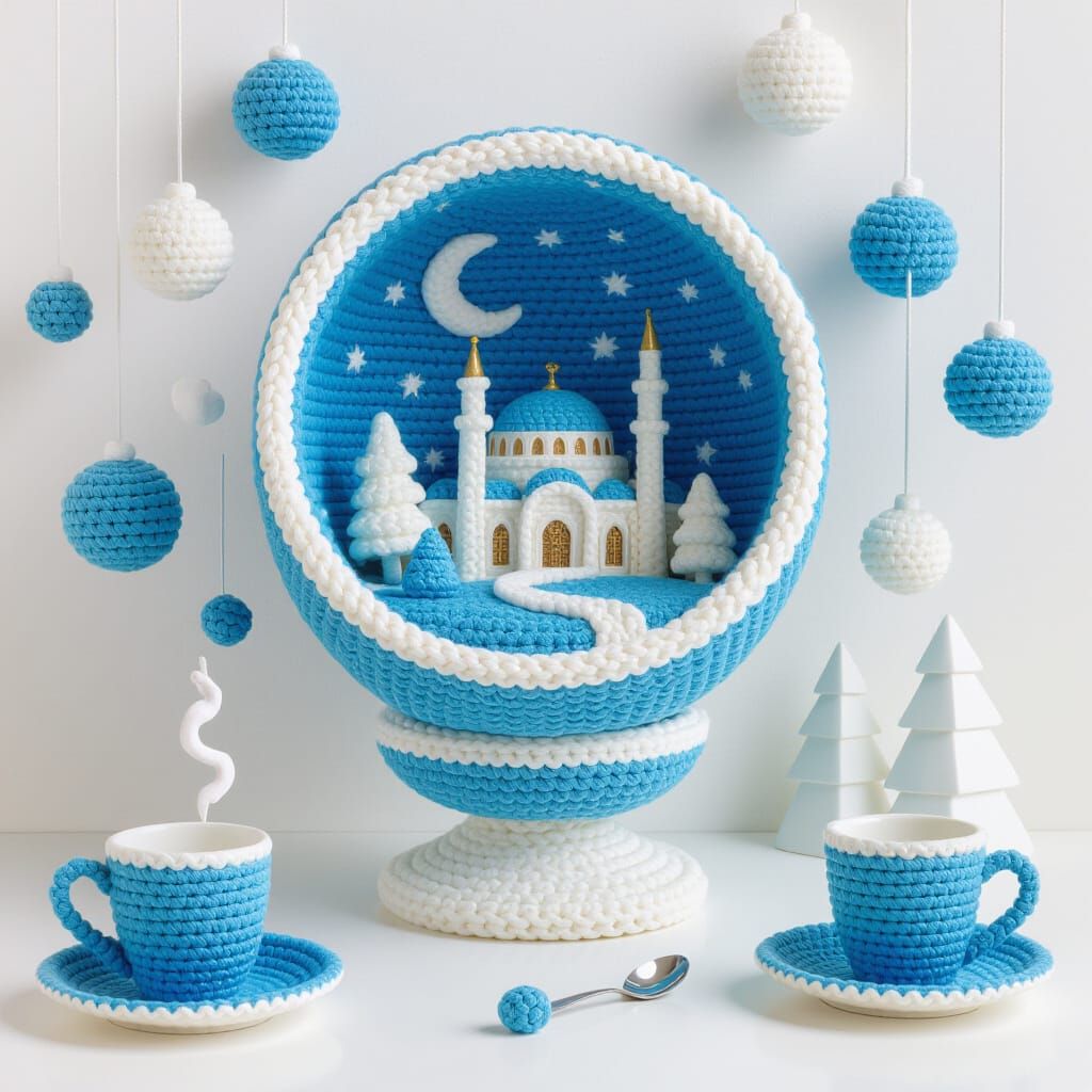 Magical Spiderweb Objects in Moonlight