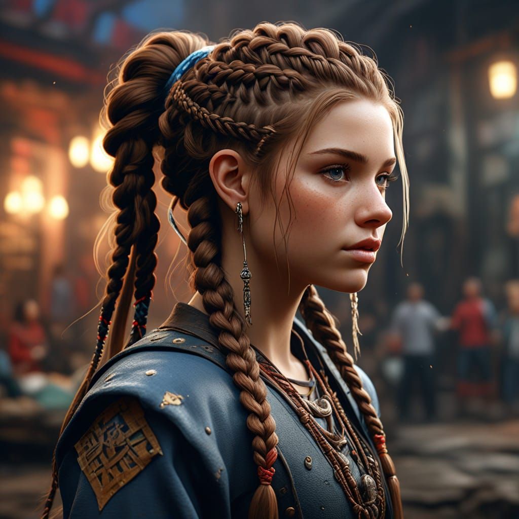 National Braiders Day: Detailed Matte Painting