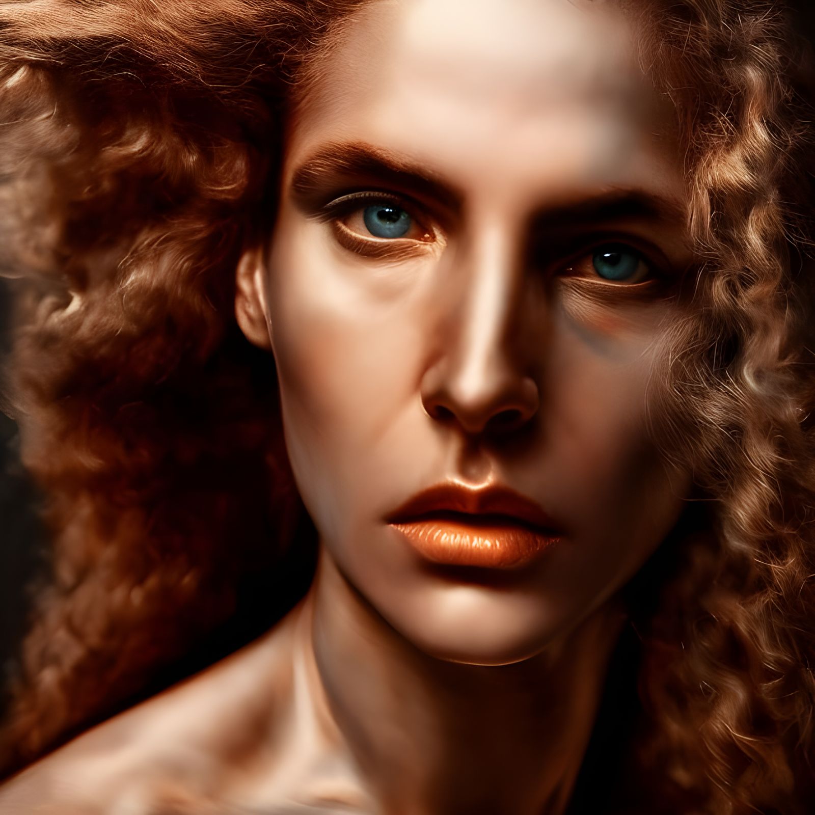 Detailed Expressionist Portrait in Neo-Impressionism Style