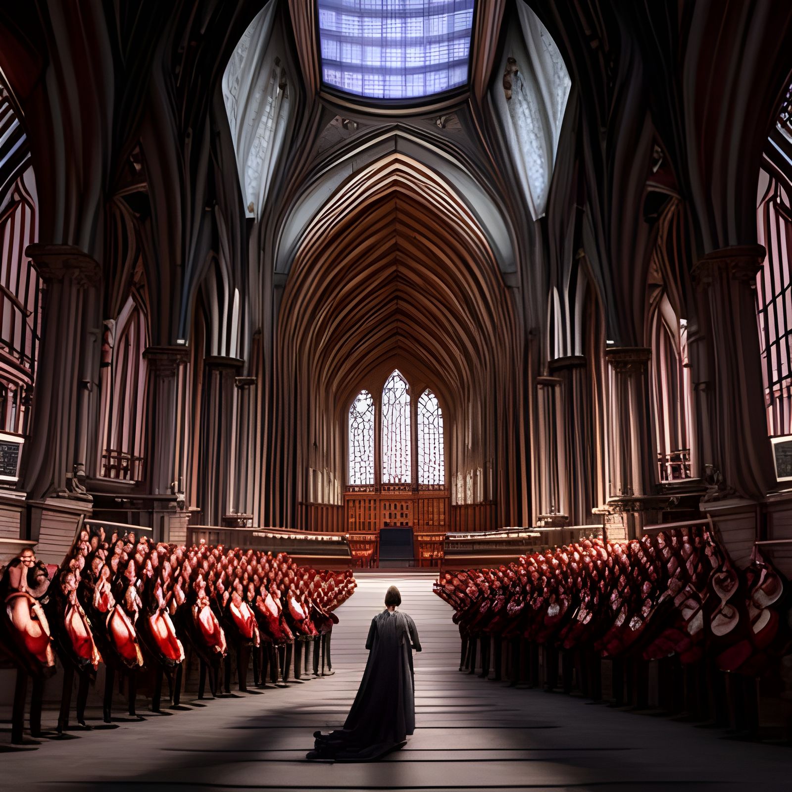 Orchestra Performance in Gothic Church, 3D Game Art