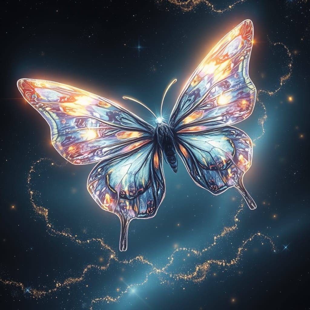 Cosmic Butterfly Guardian of Dreams
