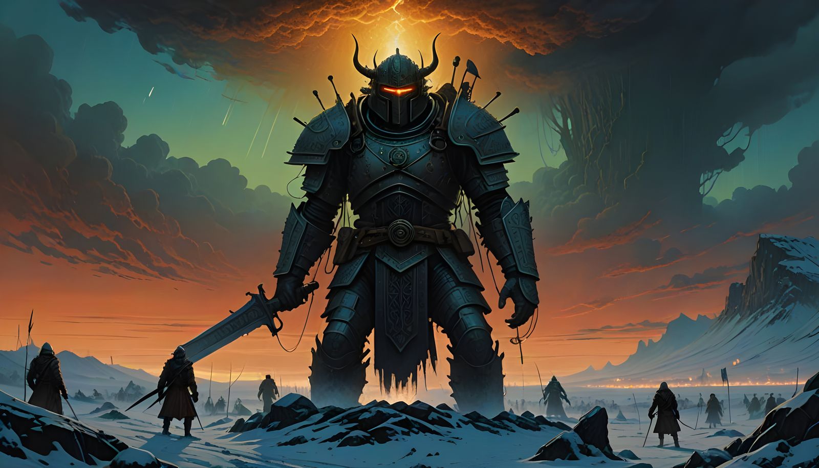 Nordic Warriors Unite in Ethereal Fantasy Realm