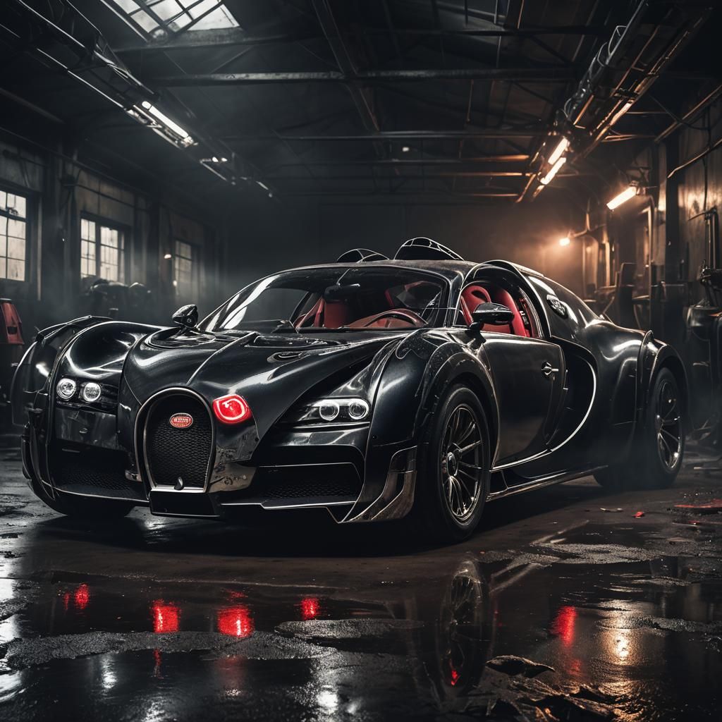Dark Surrealism: Waking Up in a Twisted Bugatti