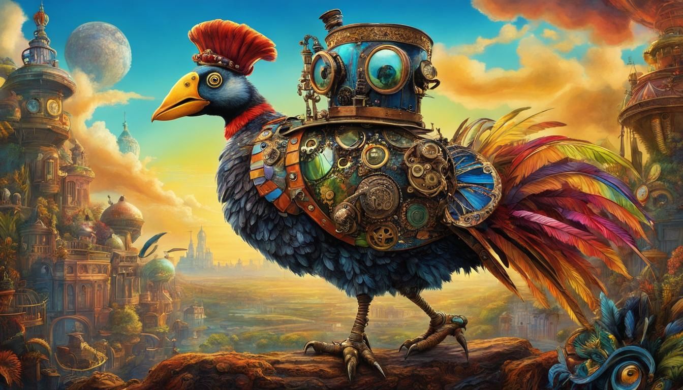 Steampunk Dodo Bird in Whimsical Costume