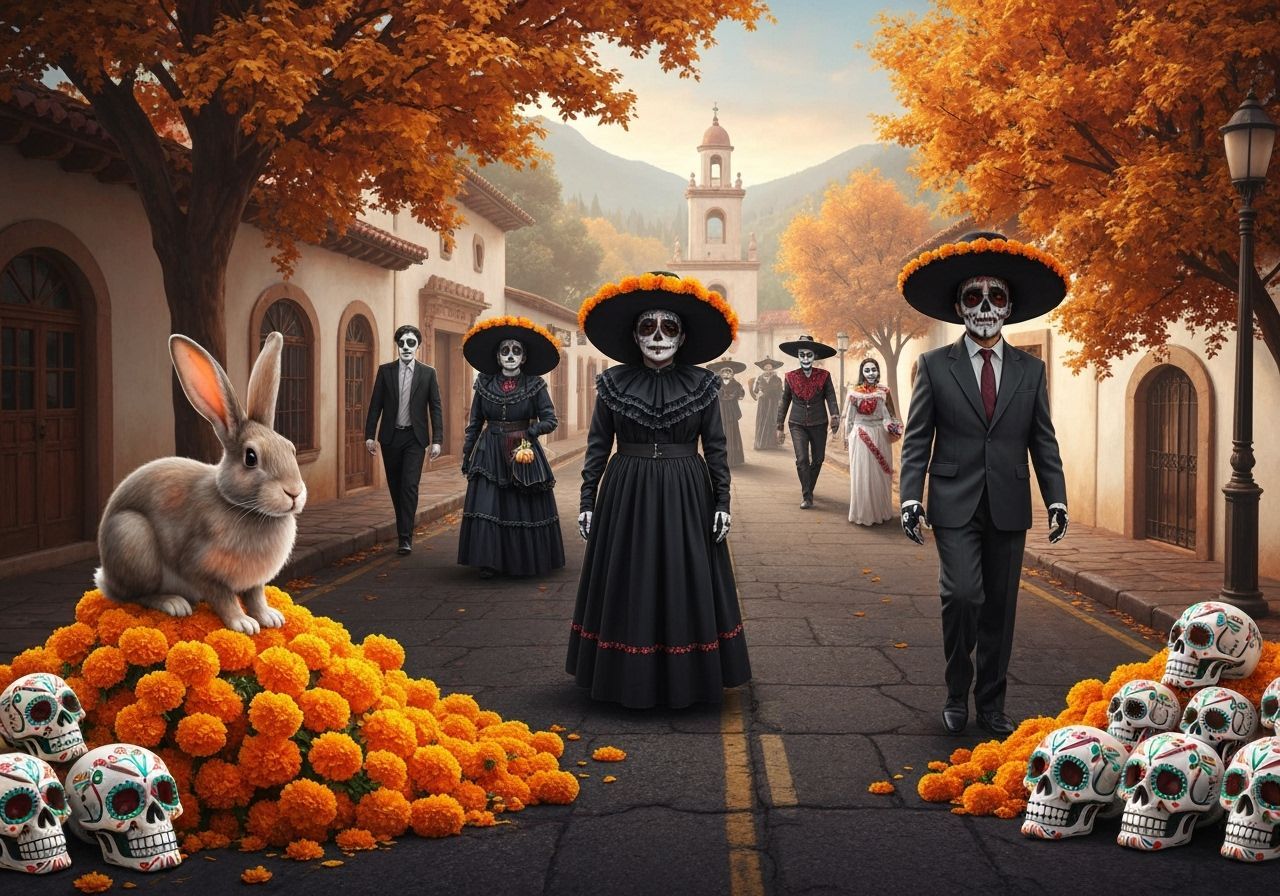 Día de los Muertos Parade in Mexican Village