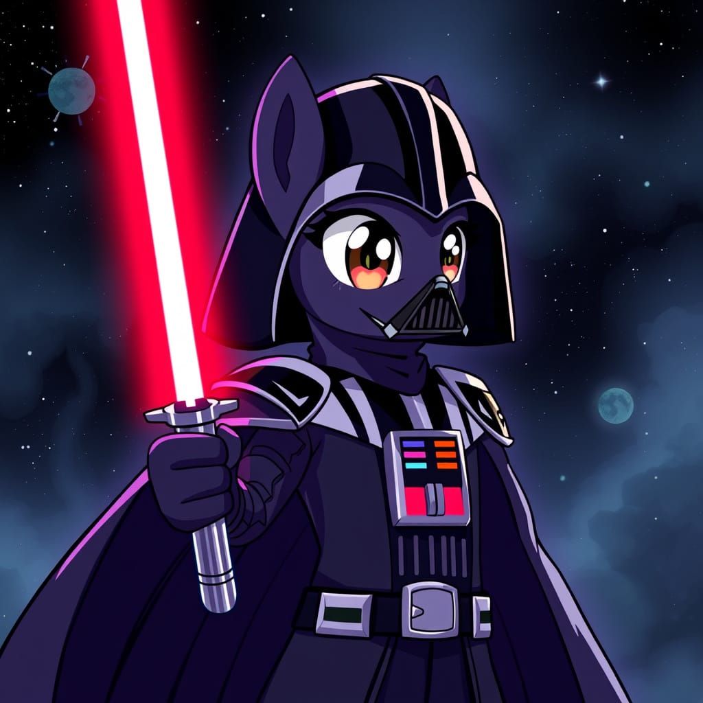Darth Vader Meets My Little Pony King Sombra in Epic Anime S...