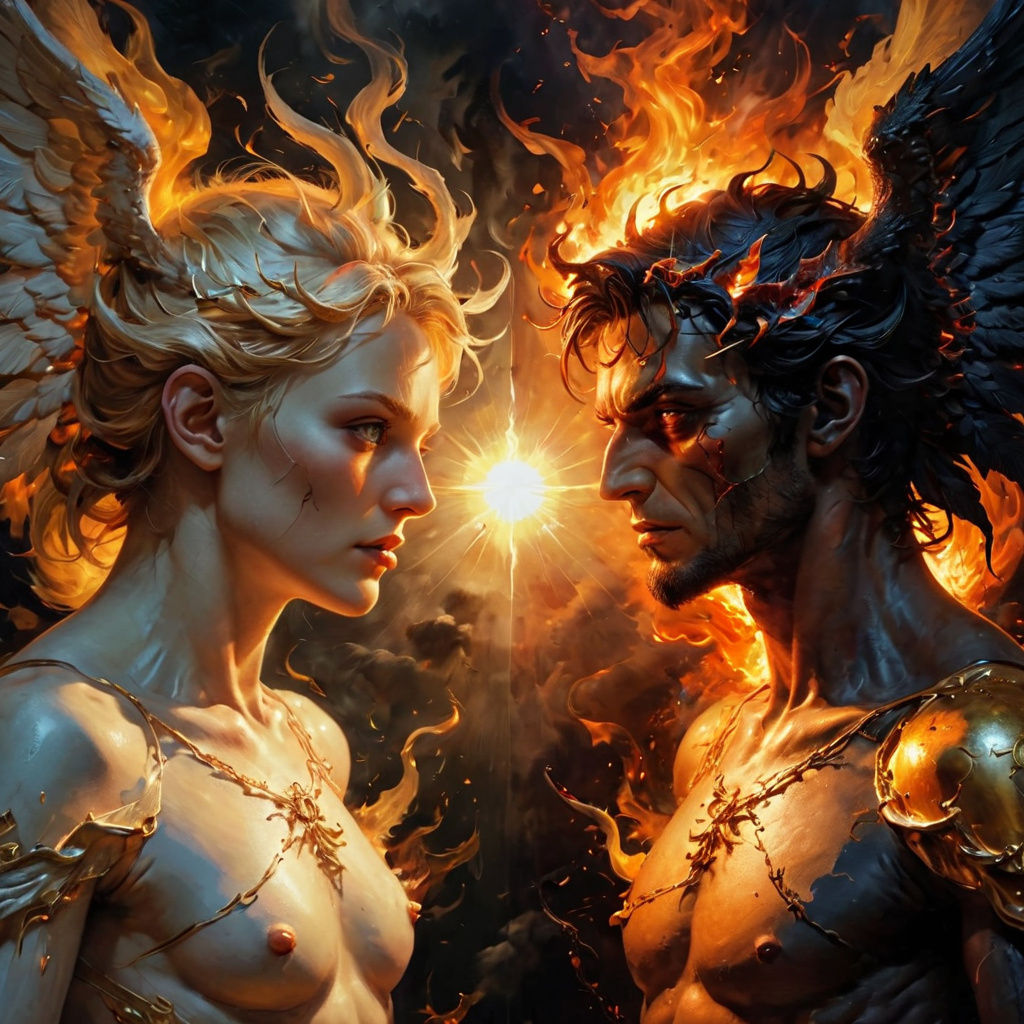 Good vs Evil: A Juxtaposition of Light and Dark