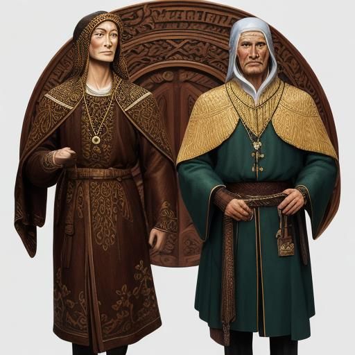 Wood Carvings: Stately Figure in Expressive Style