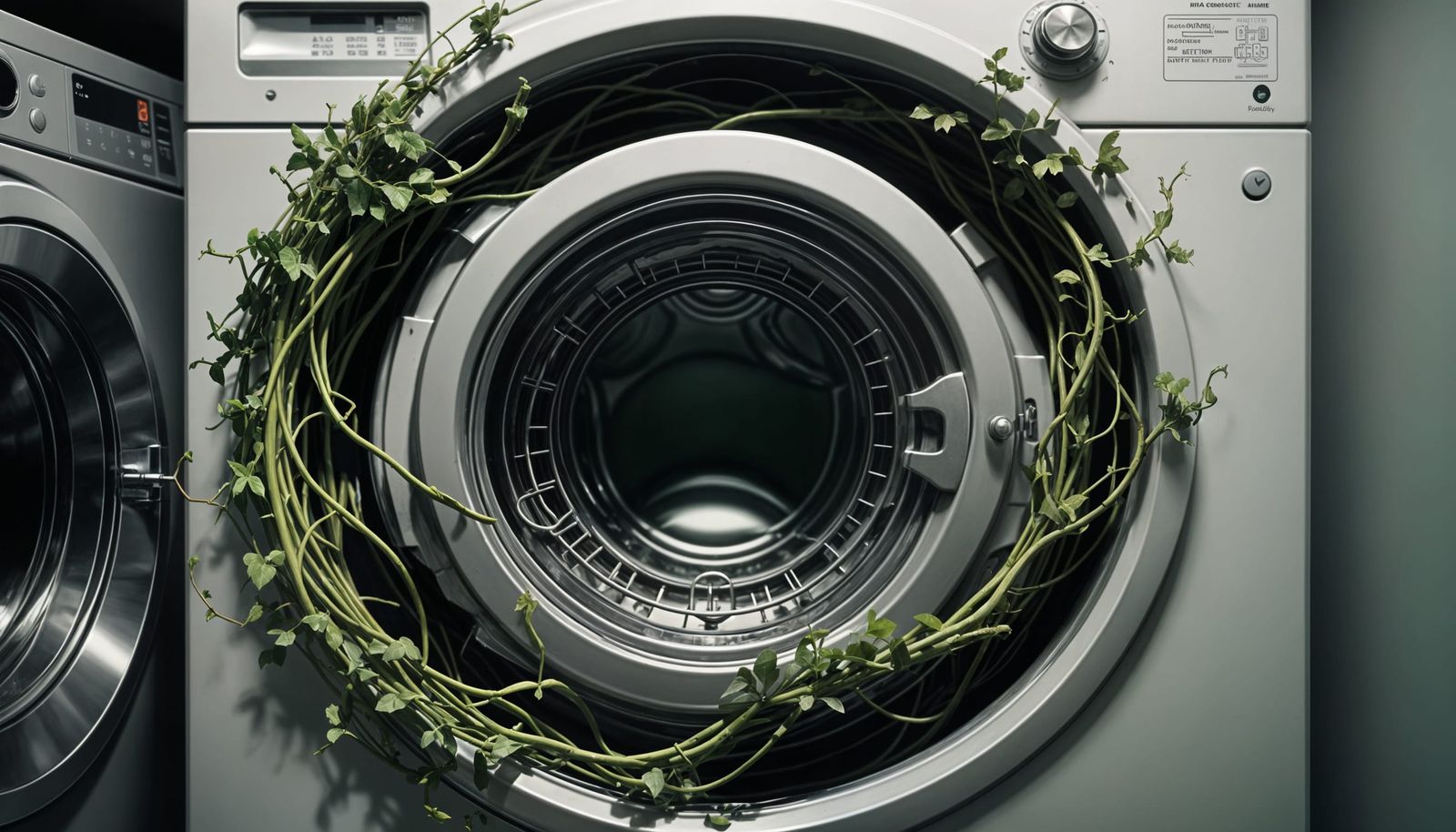 Sinister Vine Emerges from Washing Machine