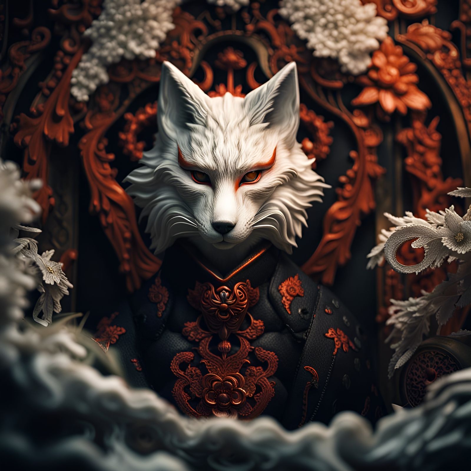 Hyperrealistic Kitsune Photograph in High Definition