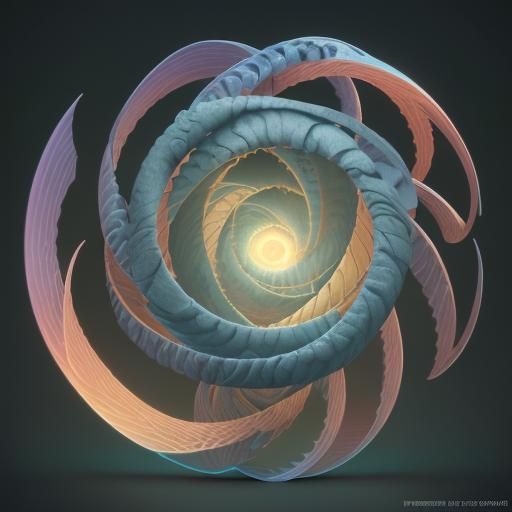 Fibonacci Sequence in Nature: Pixar-Style 3D Art