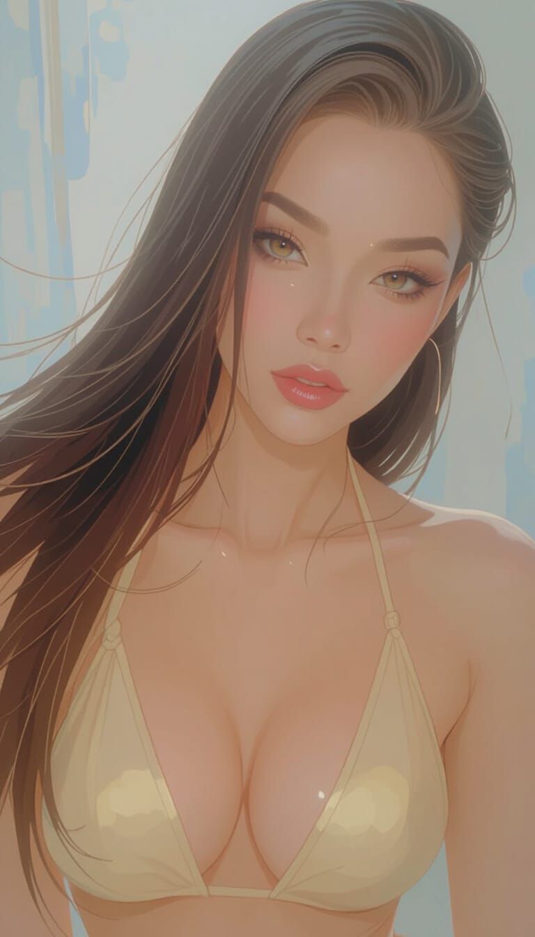 Futuristic Japanese Warrior with Neon Katana