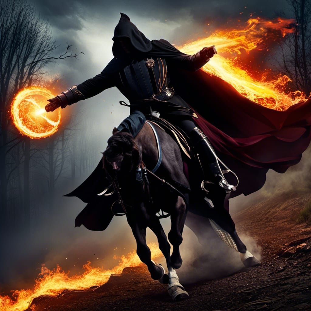 Literal headless horse and man