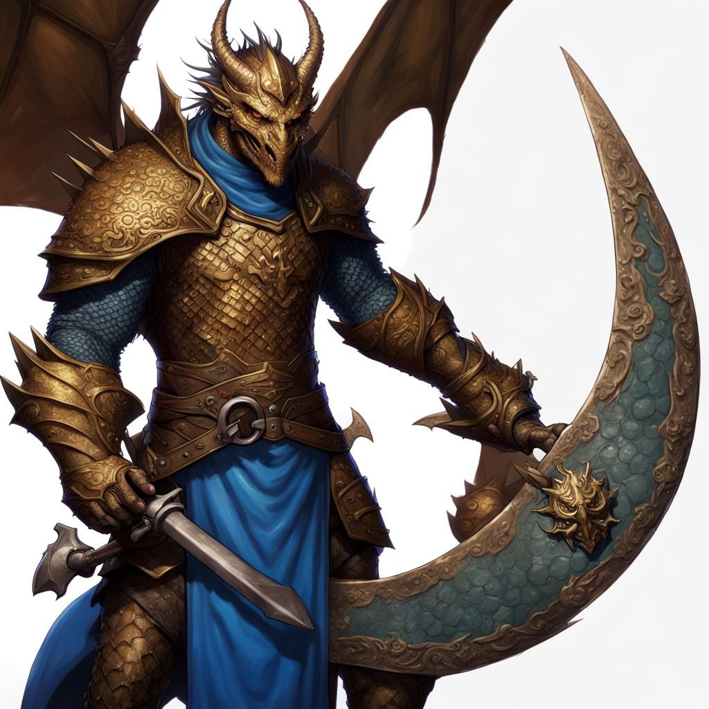 Dragon Paladin Breakfast Chef with Battle-Axe