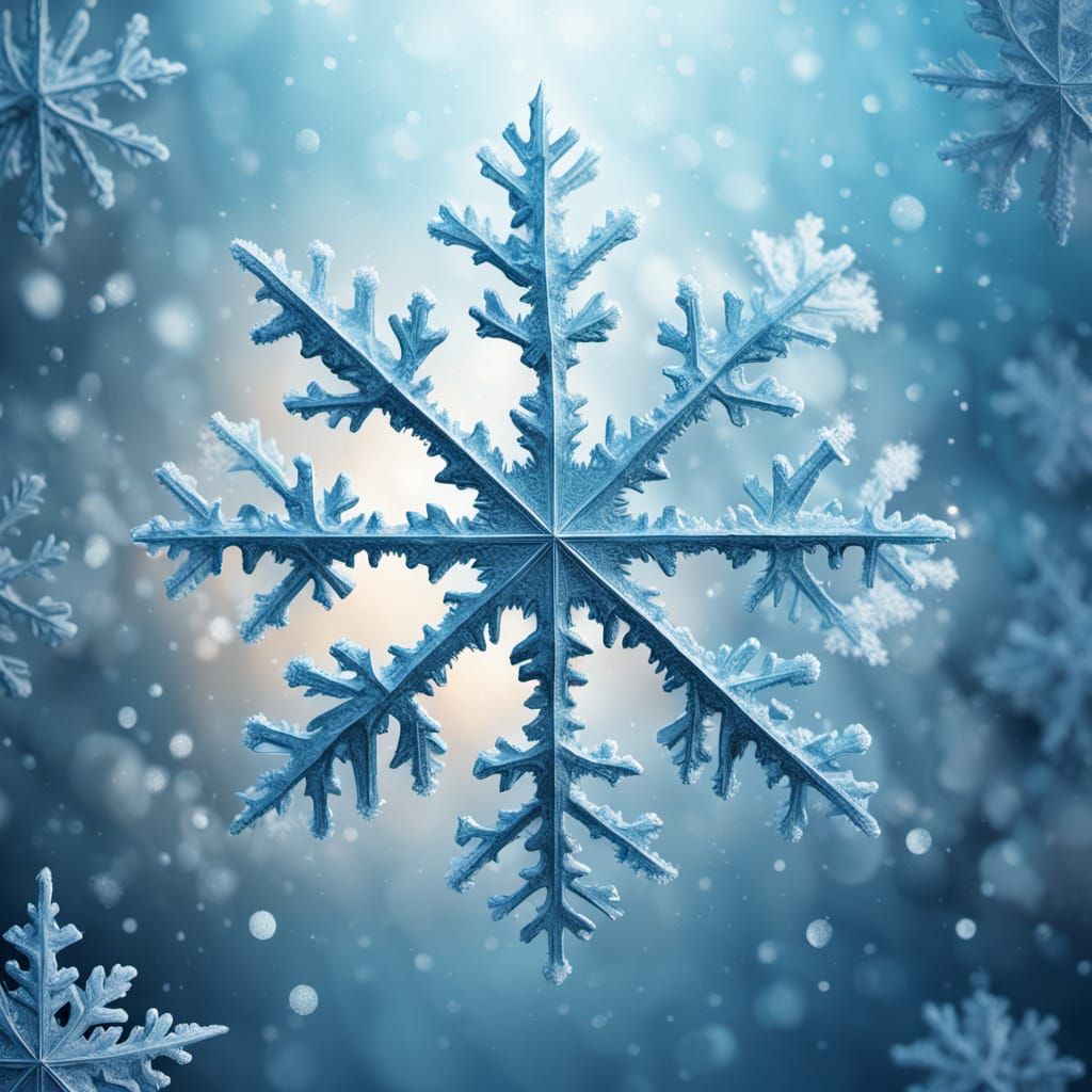 Mischief in the Snow: A Disney Pixar-Style Snowflake Portrai...