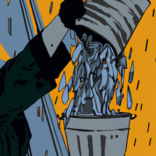 Rainy Day Pop Art Screen Print in 8K