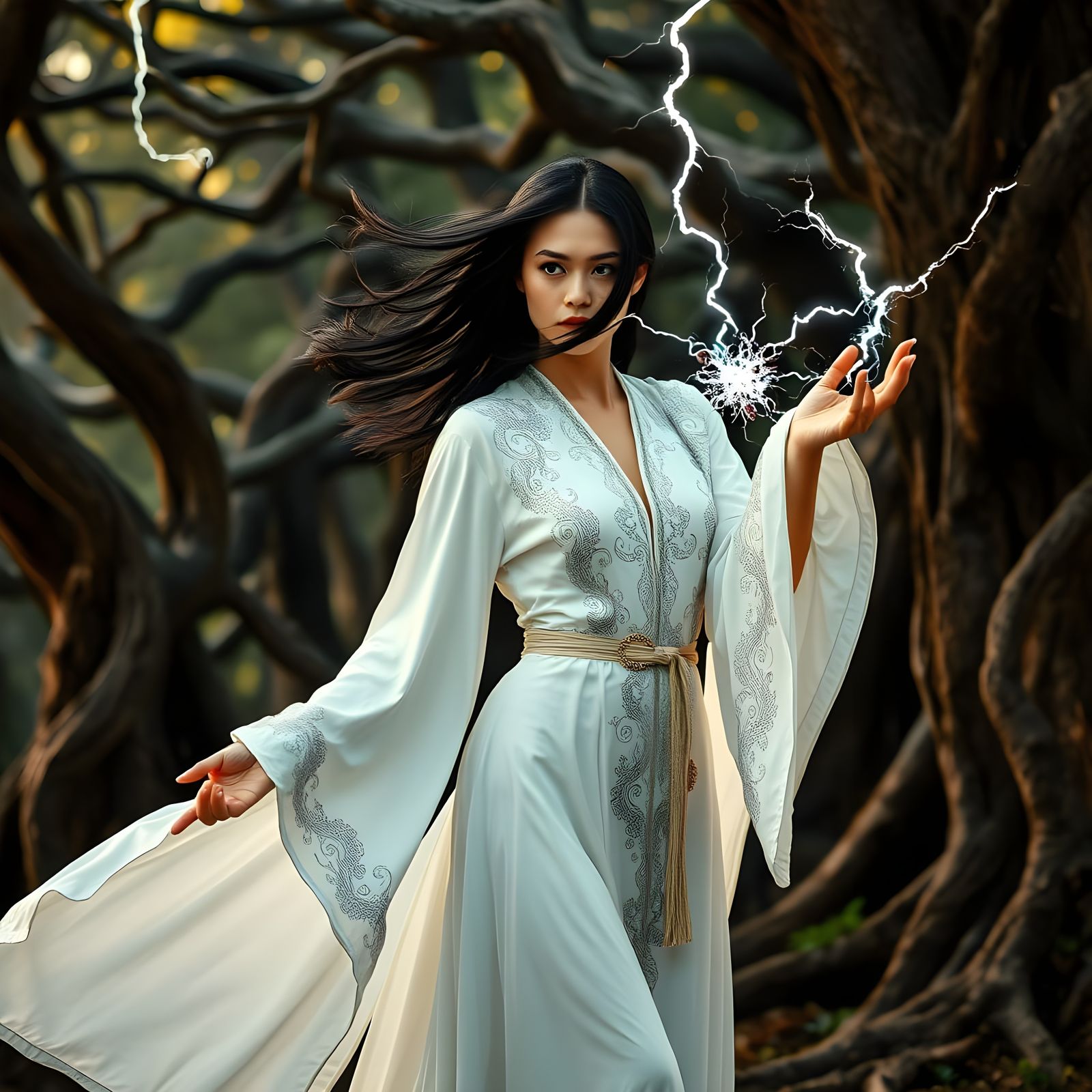 Electric Wizardess Unleashes Lightning Fury