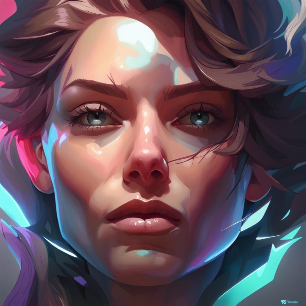 Detailed Portrait with Dynamic Lighting