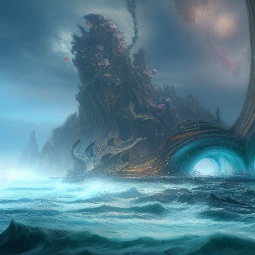 Ocean in a Bottle: Detailed Matte Painting