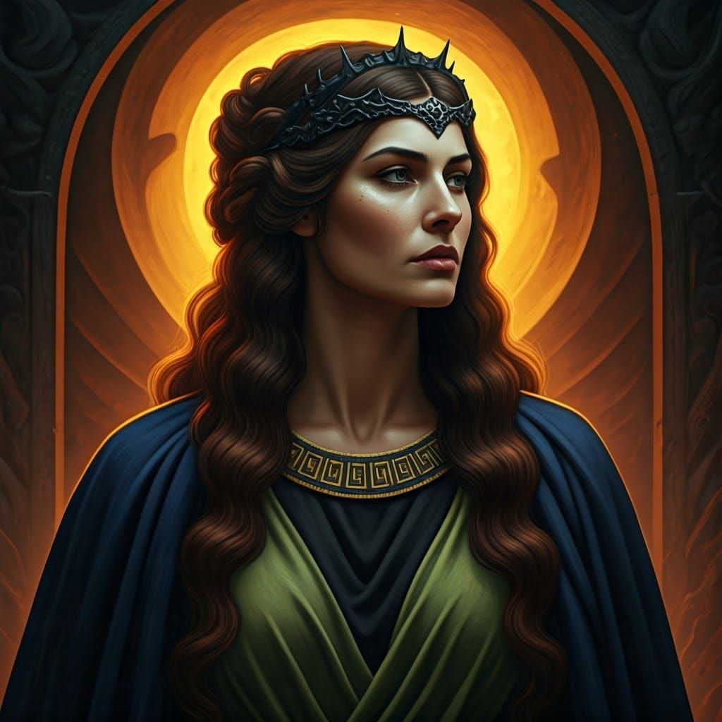 Etruscan Death Goddess Persipnei Reigns Supreme in Dark Unde...