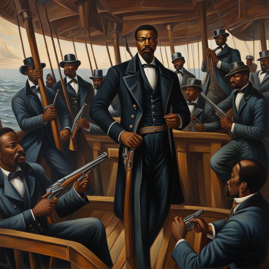 Robert Smalls Stealing a Confederate Ship