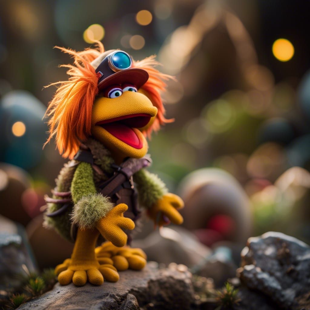 Vibrant Fraggle Rock Scene in Natural Lighting