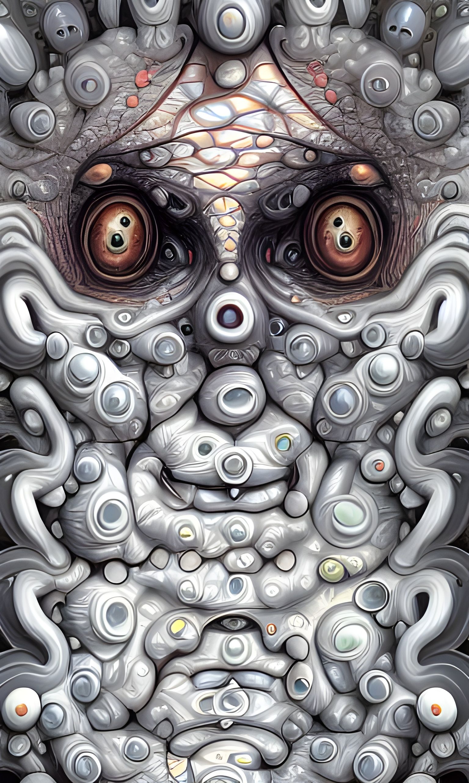 Mr. Bean as Surreal Portrait by Tim Burton