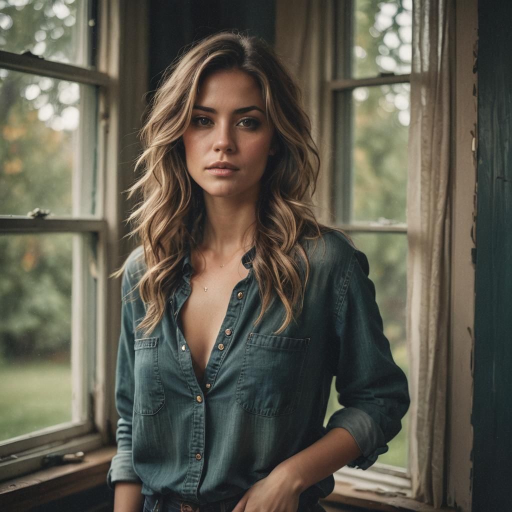 Bohemian Chic Woman in Natural Light Photography