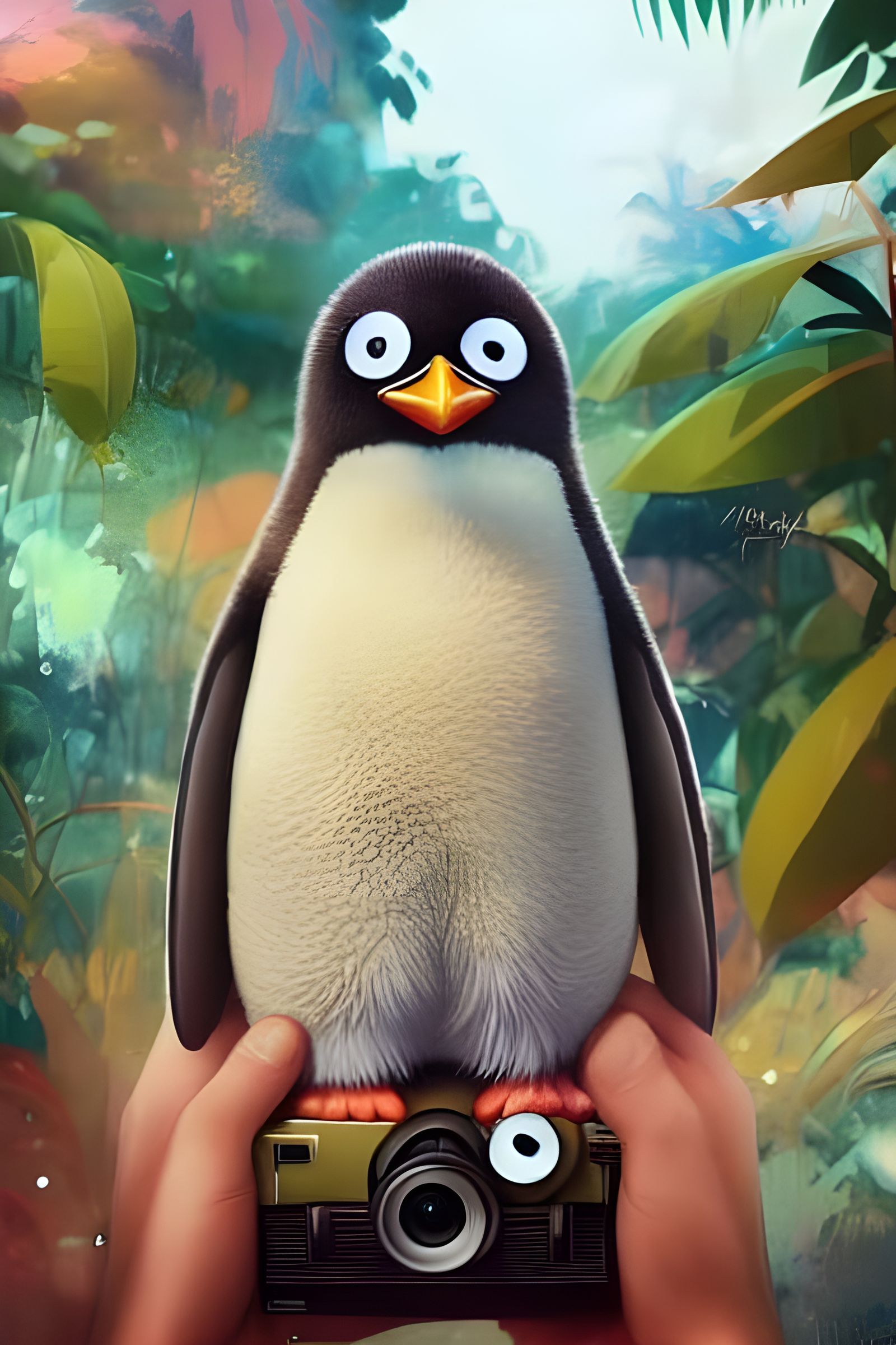 Lush Green Jungle Digital Art in 8k