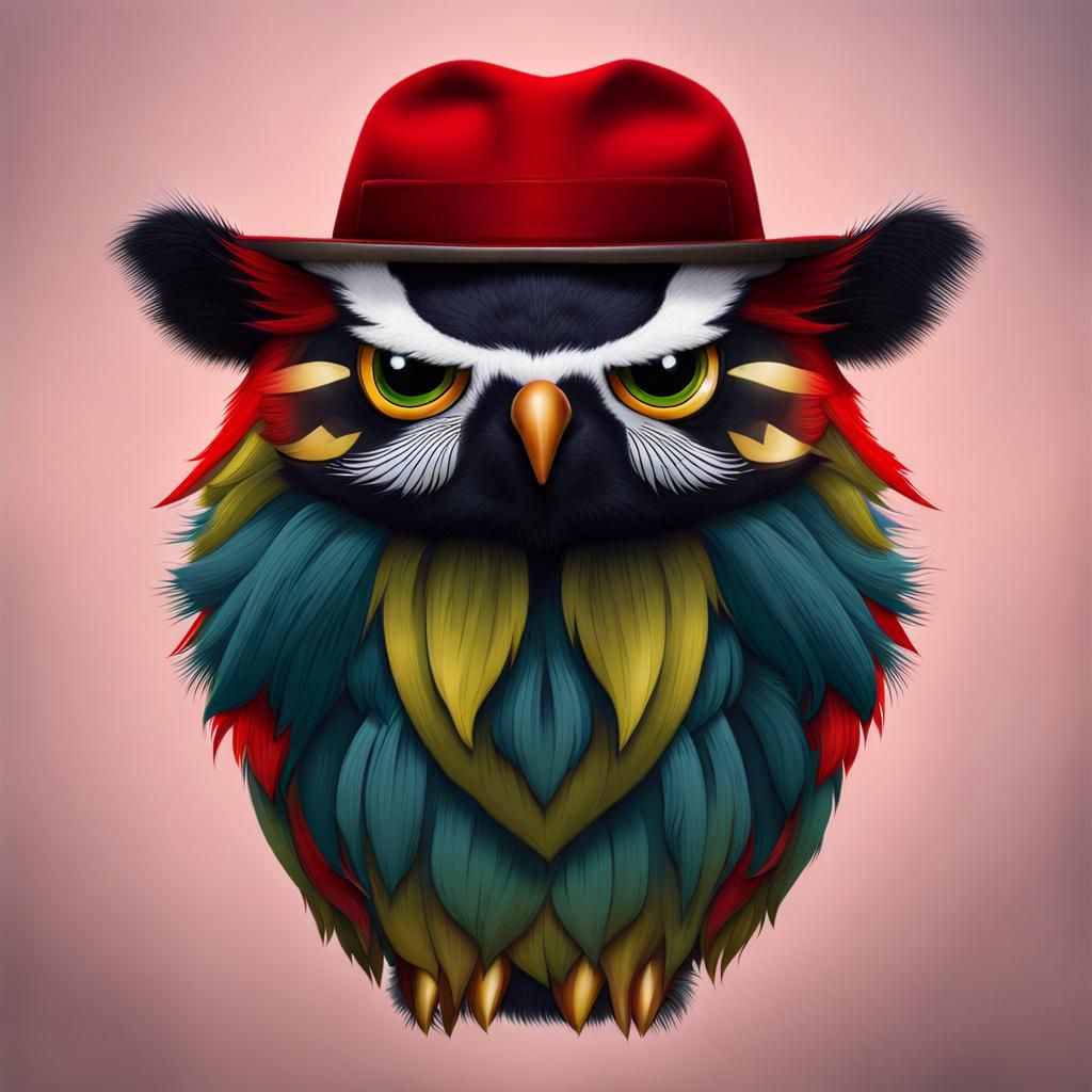 Person Wearing a Fluffy Hat