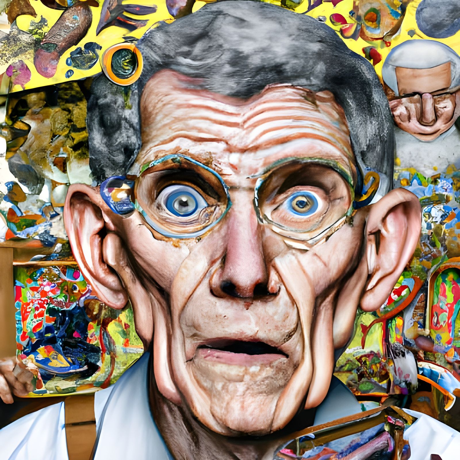 Psychedelic Horror: Old Man with Dementia