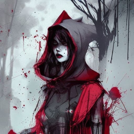 Little Red Riding Hood: Gritty Graphic Novel Art