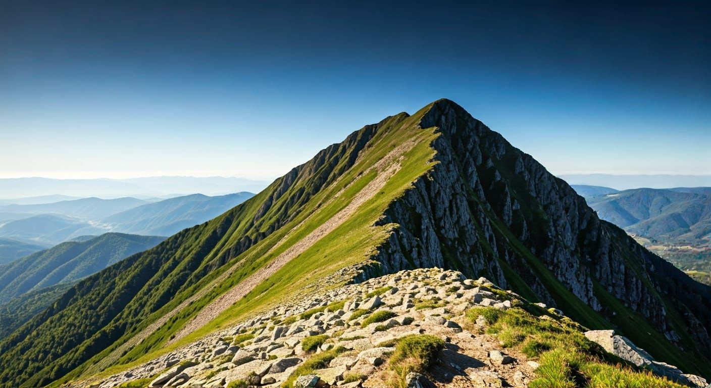 Lush Mountain Landscape in Cinematic Film Style