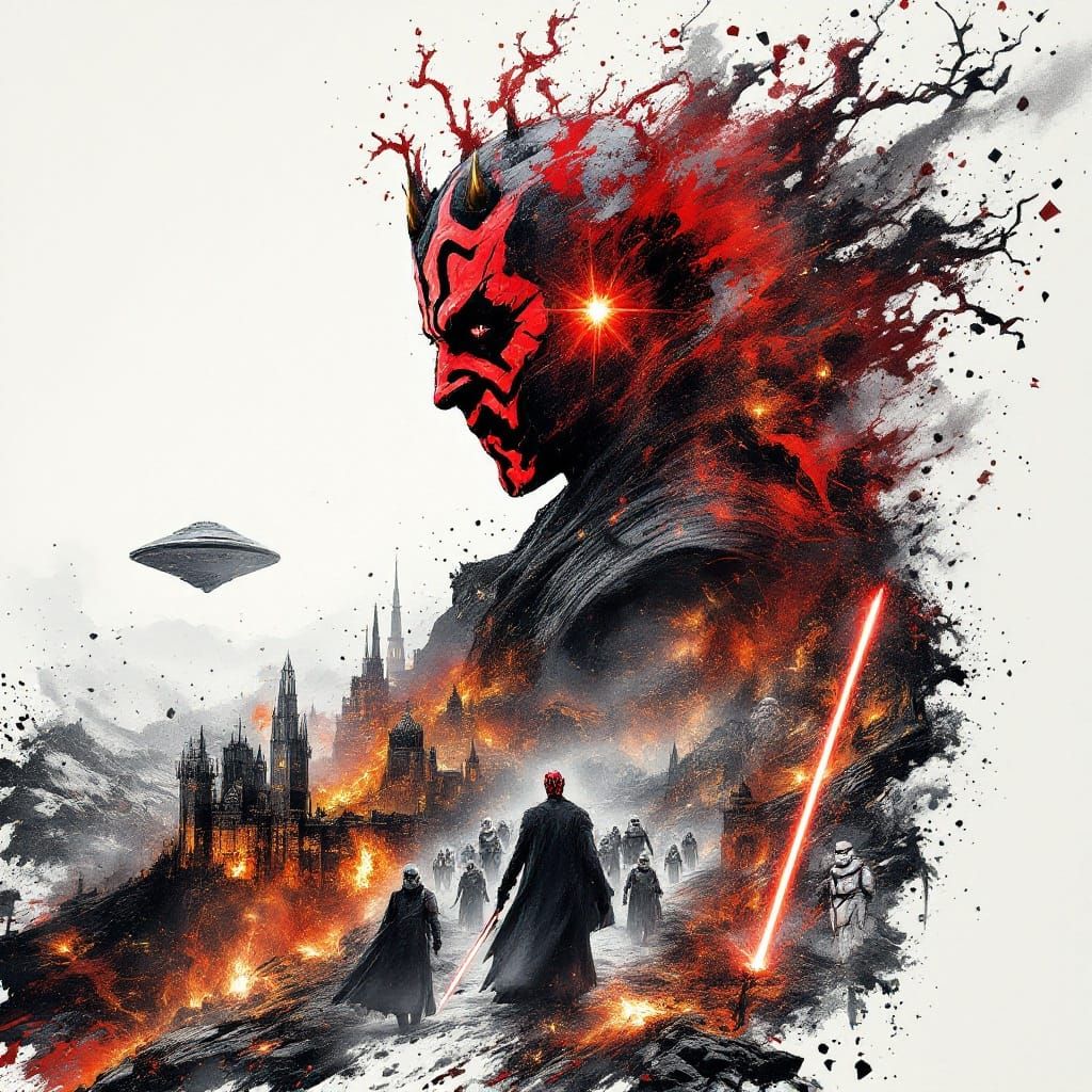 Darth Maul in Cyberpunk Apocalypse