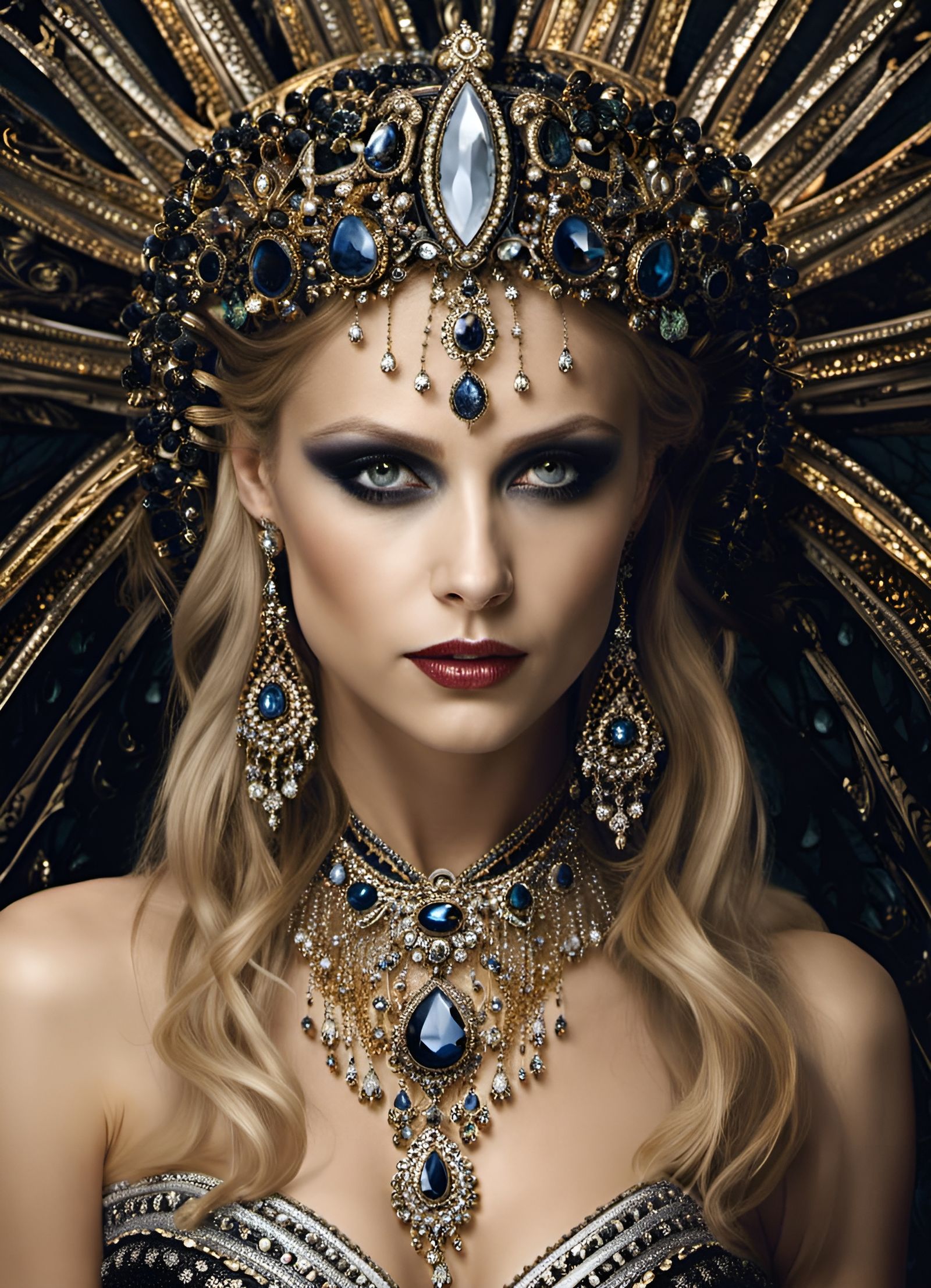 Gothic Vampire Queen Goddess in High Detail