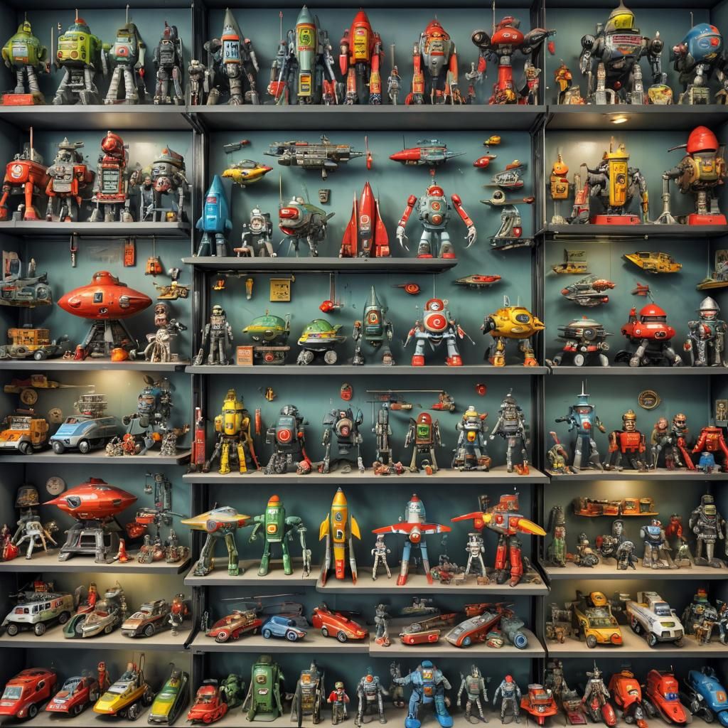 Vintage Japanese Sci-Fi Toy Collection
