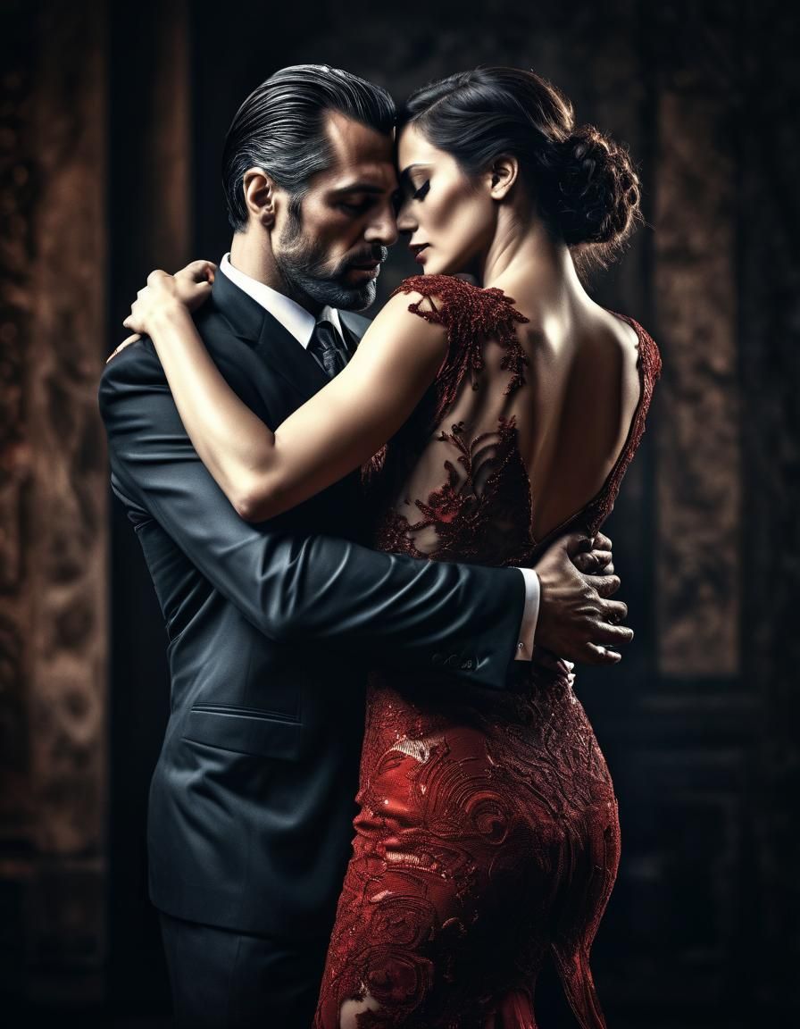 Passionate Tango Embrace in High Definition