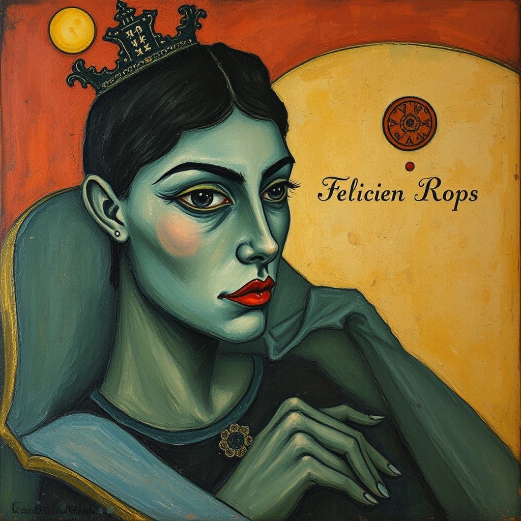 Cubist Allegory with Pointillist Details