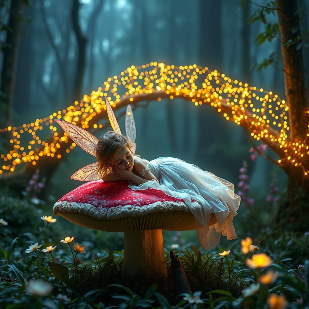 Ethereal Fairy in Mystical Forest