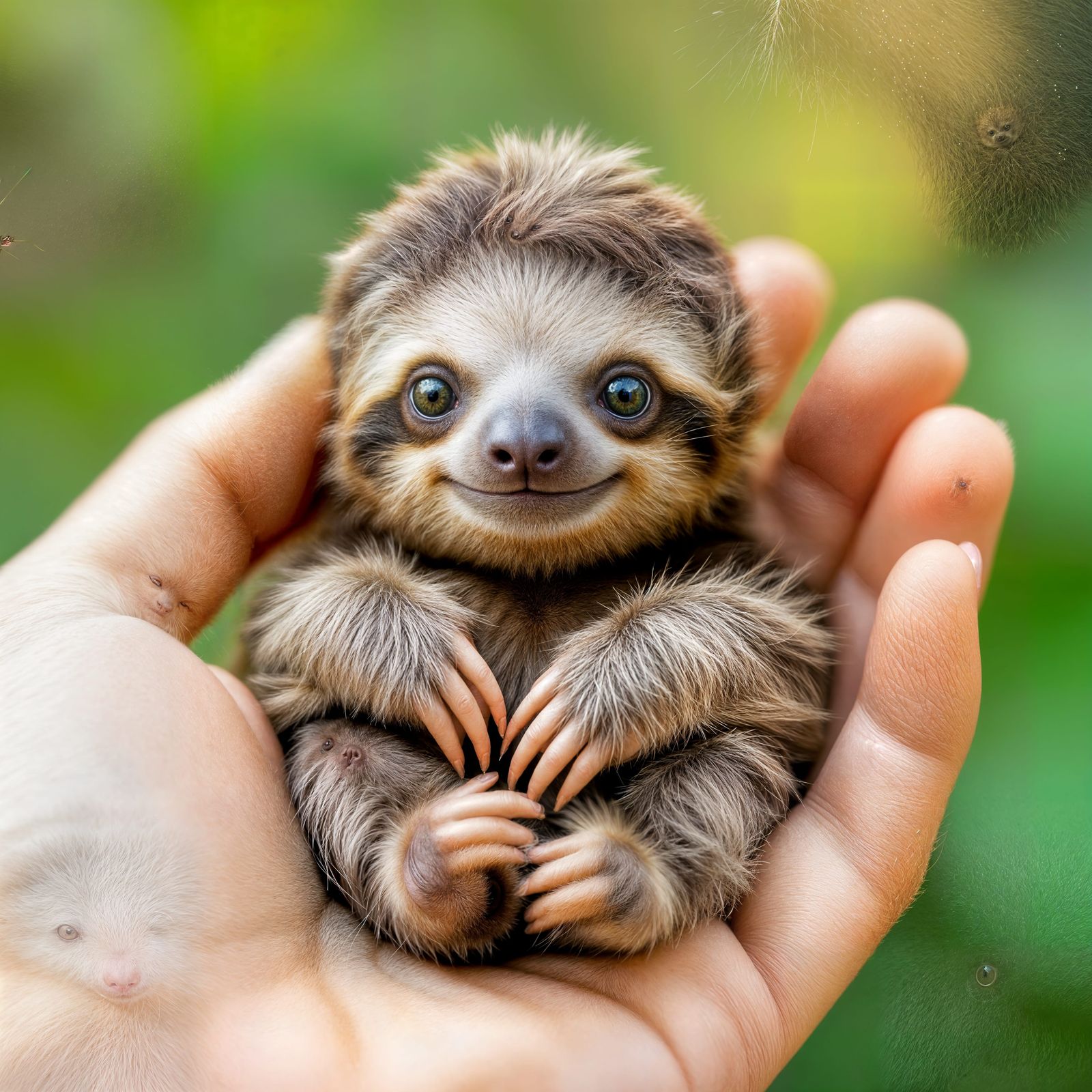 Tiny Baby Sloth Photography in Natural Daylight