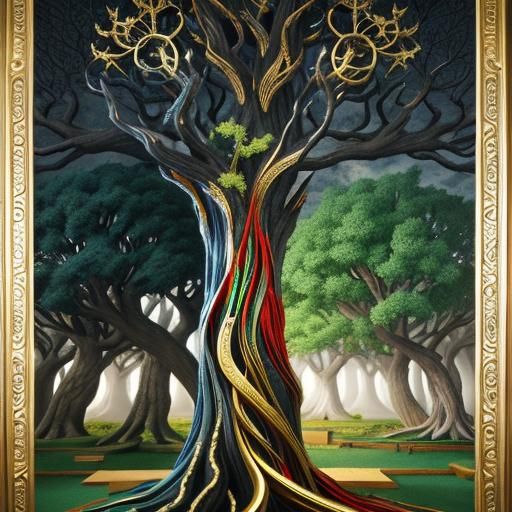 Tree of Knowledge: Detailed 3D Photorealistic Render