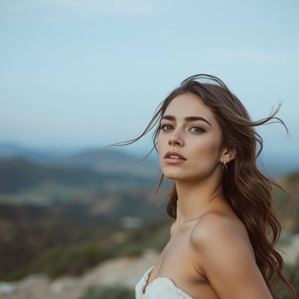 Woman Vanishing into Thin Air: AI Generated Art