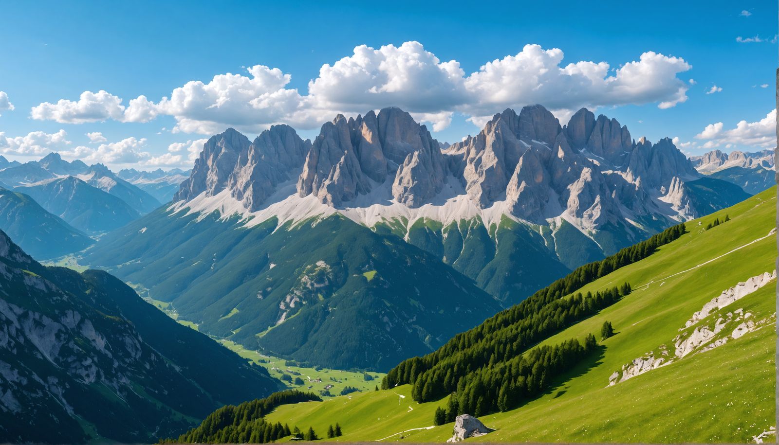 Dolomite Mountains: A Spectacular Scene of Natural Beauty