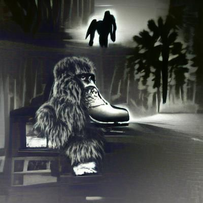 Bigfoot in Film Noir Style