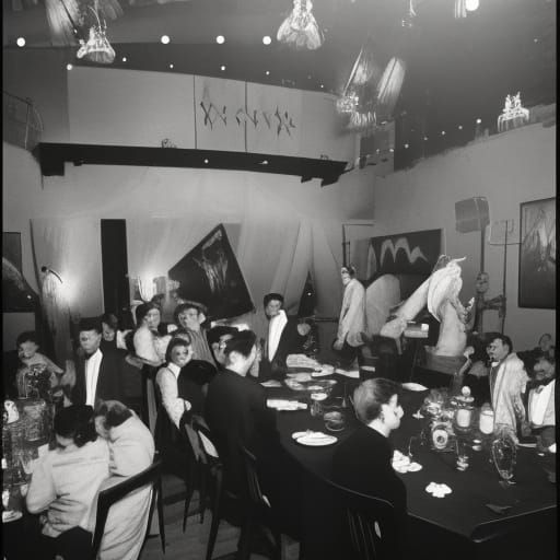 1950s Murder Mystery Party in Art Nouveau Style