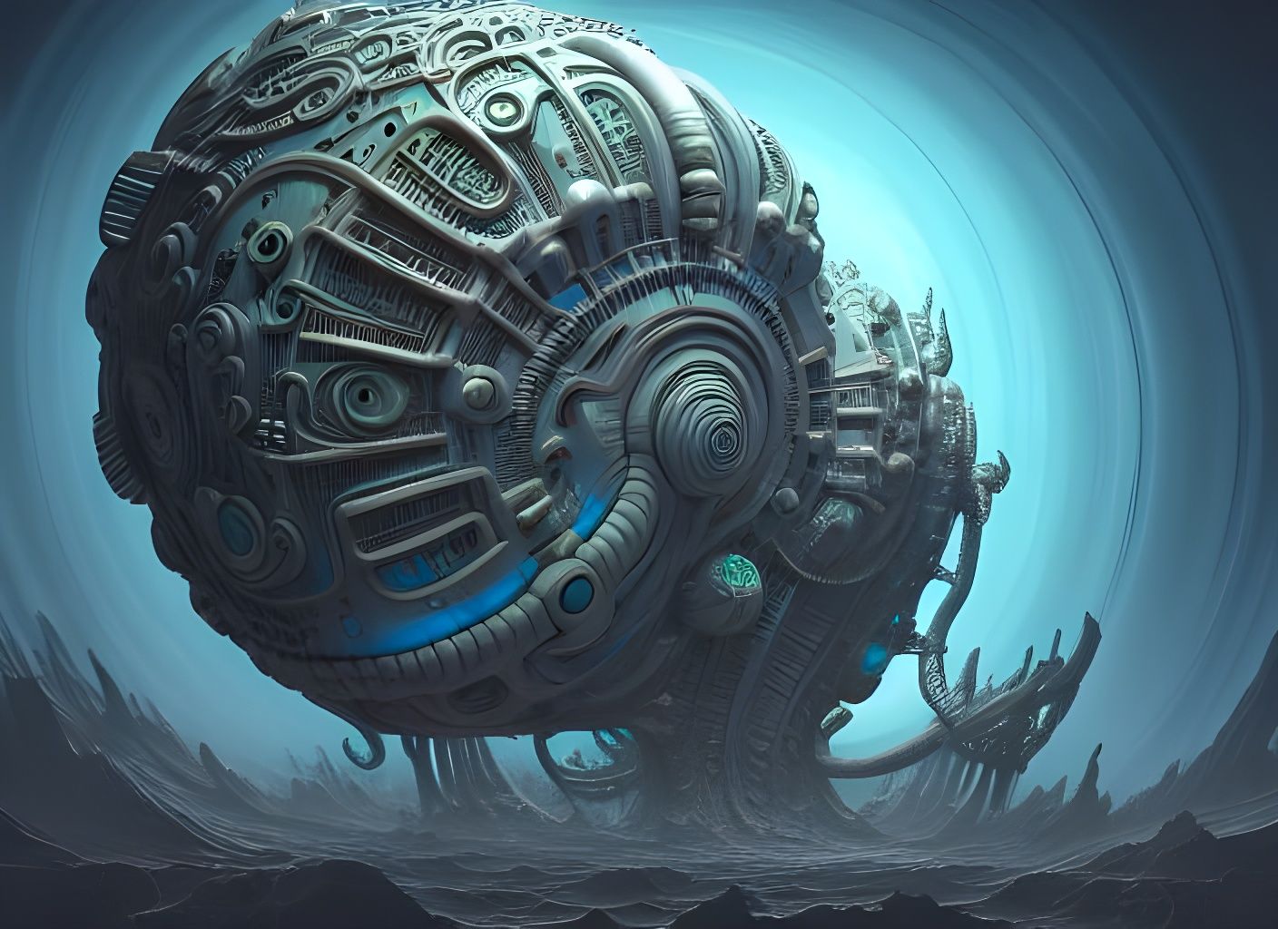 Sci-Fi Eldritch Mandelbulb Eyes in 3D