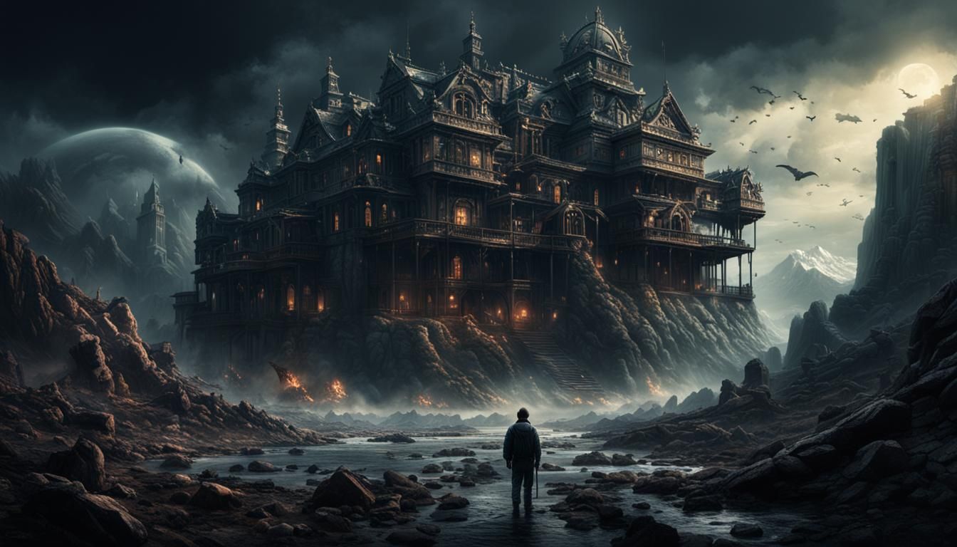 Dramatic Digital Matte Painting of Despair