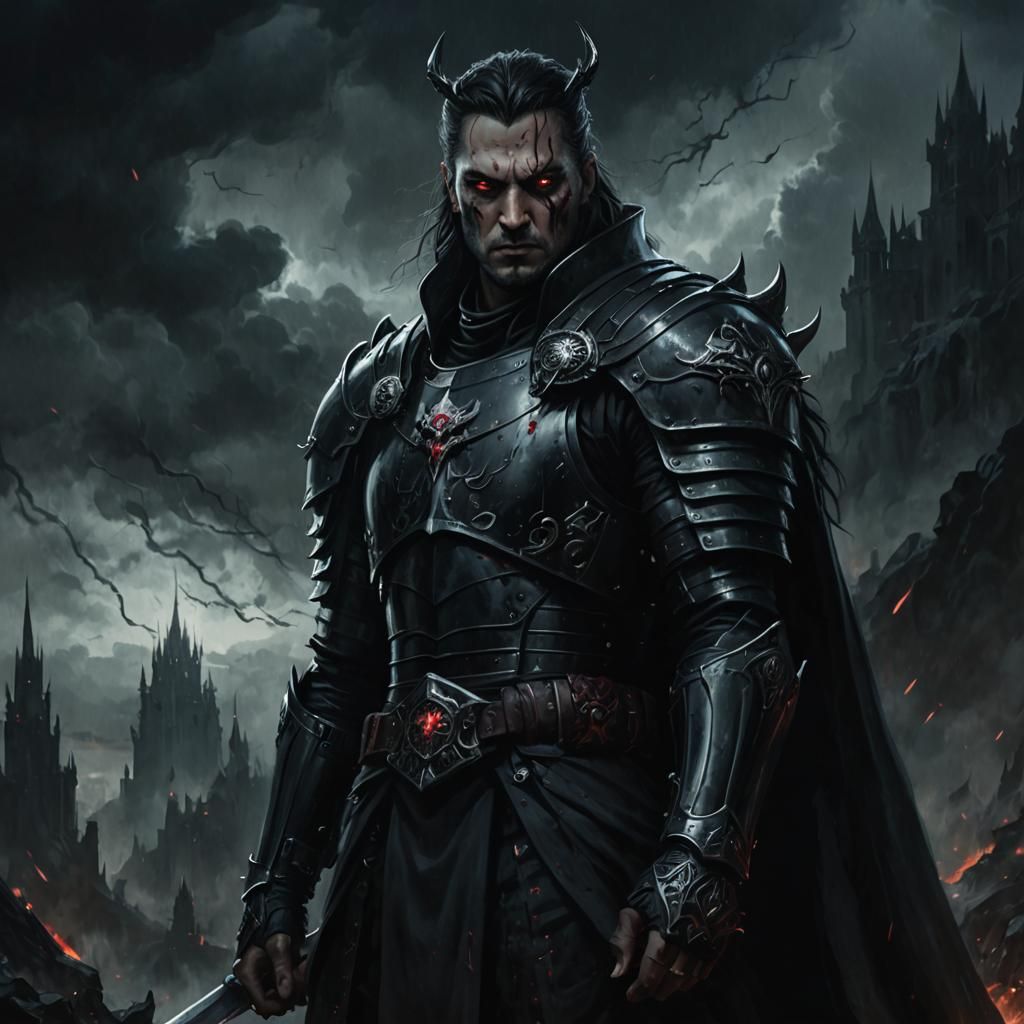 Dread King Portrait in Dark Fantasy Style